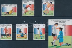 Football set + block Labdarúgás sor + blokk