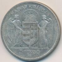 1930. 5P Ag &quot;Horthy jobbra&quot; T:3  Adamo P8