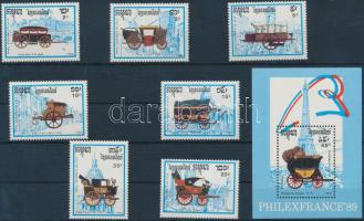 Stamp exhibition set + block Bélyegkiállítás sor + blokk