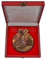 1980. "1945-1980 Felszabadulás 35. évfordulója" Br plakett eredeti dísztokban (117x101mm) ...