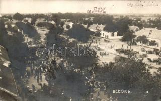 1937 Beodra, Novo Milosevo; Fő tér, piac / main square, market, photo J. Ernst (EB)