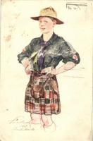 Skót cserkész; Magyar Cserészszövetség / Scottish scout s: Márton L.