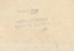 1929 Vác-Pokolcsárda, Fürdőzők, Schäffer Gyula fotója, pecséttel jelzett, hátoldalon feliratozva, fe...