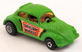 1972 Dragon Wheels No43 VW bogár, nem az eredeti Matchbox dobozában, h:6,5 cm
