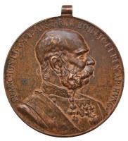 1898. "Jubileumi Emlékérem Polgári Állami Alkalmazottak Számára" Br kitüntetés mellszalag és függesztőkarika nélkül T:2 Hungary 1898. "Commemorative Jubilee Medal for the Civil Attendants" Br decoration without ribbon and suspension ring C:XF
