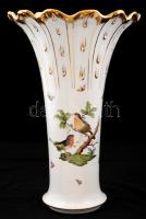 Herendi Rothschild díszváza, kézzel festett, jelzett, apró karcolással, m:36 cm, d:24 cm
