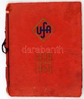 1939-1940 Az UFA filmvállalat 1939-1940. évi programfüzete, 26 grafikus filmreklámmal, néhány ceruzás belerajzolással