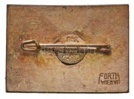 Ausztria ~1940-1950. "Síiskola, Flubachalm Oberlautern" zománcozott fém jelvény "Fort...