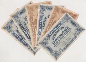 1946. 16db-os vegyes magyar adópengő bankjegy tétel T:vegyes