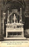 Budapest VIII. Mária utca 25. Jézustársasági Jézus Szíve templom Mária oltára, Divald és Monostory (...
