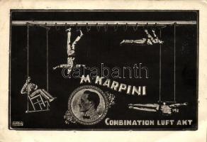 M. Karpini, Combination Luft Akt; Urtz Otto / Circus air acrobat (EB)