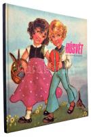 1987 Húsvét régi képeslapokon. Terra - Kossuth Nyomda, Budapest. Nagy alakú könyv rengeteg színes képpel