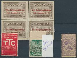 7 db bélyegkiállítási levélzáró