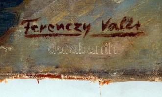 Ferenczy jelzéssel: Fekvő akt. Olaj, vászon, 58×96 cm