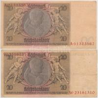 Németország / Weimari Köztársaság 1929. 10M (2x) + 20M (2x) T:III
Germany / Weimar Republic 1929. 1...