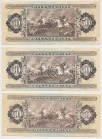 1915. 10K + 1920. 2K + 1986-1989. 50Ft (3x) T:II,III szép papír