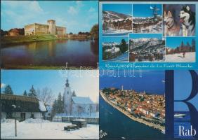 Egy doboznyi kb. 200 db MODERN vegyes lapok; motívum és külföldi városképes lapok / A box of (approx...