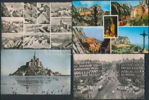 Kb. 500 db VEGYES főleg modern európai városképes lap dobozban, vegyes minőség; sok csehszlovák, len...