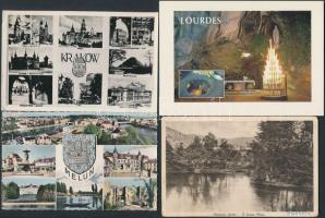 Kb. 500 db VEGYES főleg modern európai városképes lap dobozban, vegyes minőség; sok csehszlovák, len...