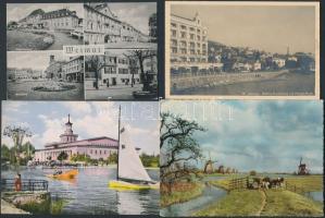 Kb. 500 db VEGYES főleg modern európai városképes lap dobozban, vegyes minőség; sok csehszlovák, len...