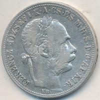 1884KB 1Ft Ag "Ferenc József / Barokk címer" T:2- kis ph.
Adamo M15