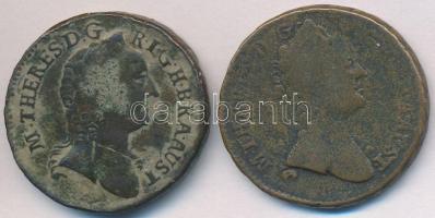 1762K-1763S 1kr Cu "Mária Terézia" (2x) T:3