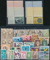 Olympics, football 1952/1970 motif item 10 diff. countries, 34 diff. stamps, with relations and corner stamps (on 2 stock cards), Olimpia, labdarúgás 1952/1970 motívum tétel 10 klf ország, 34 klf bélyeg, közte összefüggések és ívsarki bélyegek (2 stecklapon)