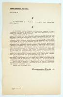 1888 Bp., Budapest székesfőváros polgármestere, Kammermayer Károly által kiadott közleménye a hevenyragályos betegek és lakásuk kezelésének és fertőtlenítésének tárgyában