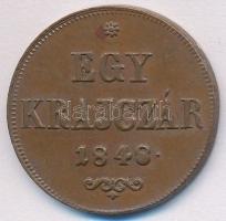 1848. 1kr Cu T:2,2-