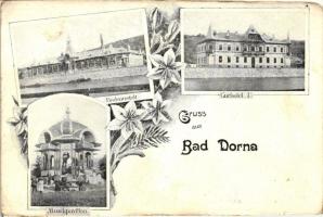 Dornavátra, Bad Dorna; curhotel, music pavilion, spa, floral (EK)