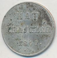 1849NB 6kr Ag T:2,2- patina Adamo B3