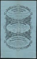 1841 Pest város Macho Vencel szabó díszes számlája báró Hemsz Ferencnek, a címzett aláírásával