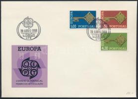 Europa CEPT set on FDC Europa CEPT sor FDC-n
