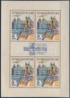 PRAGA International stamp exhibition mini sheet, PRAGA nemzetközi bélyegkiállítás kisív