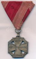 1916. "Károly - Csapatkereszt" cink kitüntetés mellszalaggal T:2 Hungary 1916. "Karl Troop Cross" zinc decoration with ribbon C:XF