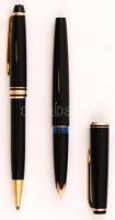Montblanc 24 töltőtoll + Montblanc Meisterstück golyóstoll, bőr tokban, jó állapotban