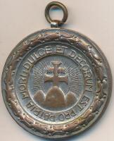 ~1930. "Középfokú Iskolák Sportköreinek Országos Szövetsége Versenydíja / Dulce et decorum est pro patria mori (Édes és dicső dolog a hazáért meghalni)" Br díjérem füllel (36mm) T:2-