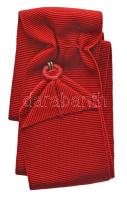 1849. "Ferenc József-rend középkeresztje" kitüntetéshez tartozó vörös nyakszalag (későbbi, 40mm-es típus) Hungary 1849. Red neck ribbon of the "Order of Franz Joseph, Commander's Cross" (later, 40mm type)