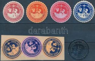 Eger város 8 db pecsétbélyeg