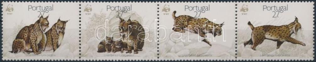 WWF: Lynx stripe of 4 WWF: Hiúz négyescsík
