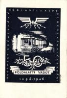 1946 50 éves a földalatti vasút / 50th anniversary of the hungarian underground railway, So. Stpl s: Régi László (EK)
