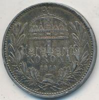 1914. 1K Ag "Ferenc József" T:2 patina