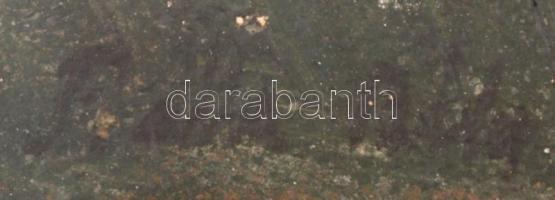 Balla jelzéssel: Legelő. Olaj, karton, üvegezett keretben, 36×48 cm