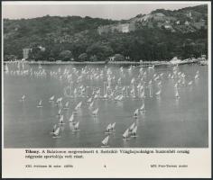 cca 1970-1980 Tihany, 2 db feliratozott MTI Fotó, 20x24 cm