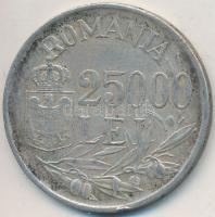 Románia 1946. 25.000L Ag T:2- Romania 1946. 25.000 Lei Ag C:VF