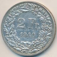 Svájc 1940B 2Fr Ag "Álló Helvetia" T:2- ph.
Switzerland 1940B 2 Francs Ag "Standing ...