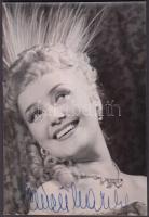 1956 Németh Marika (1925-1996) színésznő aláírás őt magát ábrázoló fotón