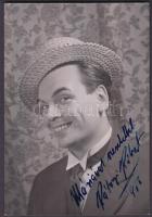 1956 Rátonyi Róbert (1923-1992)színész aláírása őt magát ábrázoló fotón