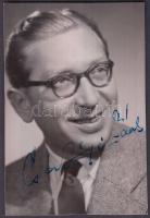 1956 Csákányi László (1921-1992) színész aláírása őt magát ábrázoló fotón