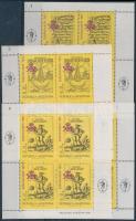 1989 Bélyegkiállítás kisívsor Mi 1991-1994 (2 értéken folt / spot on 2 stamps)